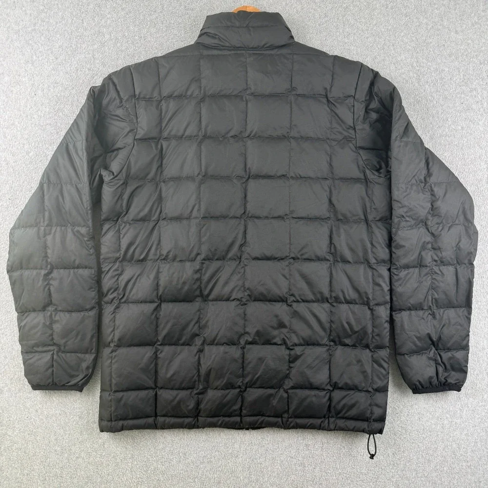 Columbia Puffer Jacket Mens Medium Black 700 Fill Power Down Quilted Ripstop